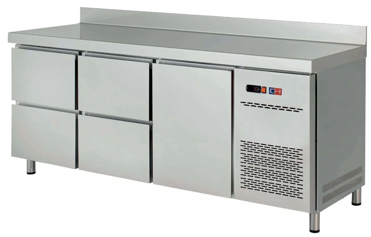 Mesa Snack Refrigerada 4 Gavetas Fundo 600 1492x600x850h Mm CÓRDOBA MRCH-150-4