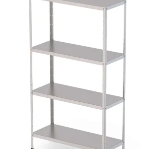 Estante de Chão em Aço Inox Fundo 500 - 800x500x1800 mm FS080518S40