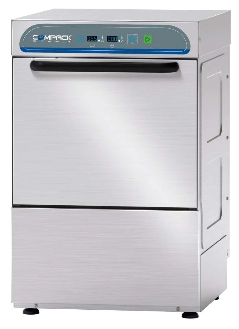 Máquina de lavar copos industrial c/ controlo digital e bomba – Cestos de 35×35 cm PADOVA X25E