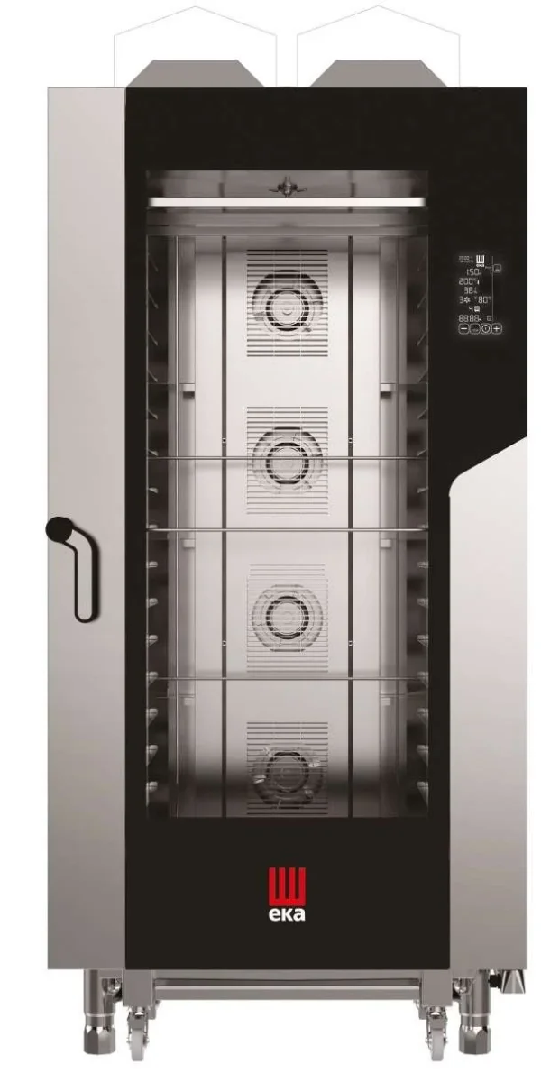 Forno a Gás Convecção Millenial Black Mask Pastelaria/Panificação 16 Bandejas 600×400 mm MKF1664GBM Linha Padova