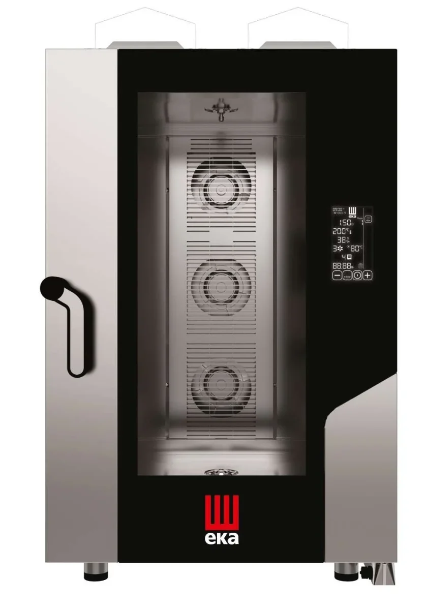 Forno a gás de convecção MILLENIAL BLACK MASK Gastronomia 11 Tabuleiros GN1/1 MKF1111GBM Linha PADOVA