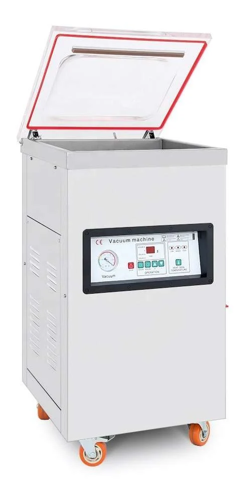 Embaladora a Vácuo c/ Móvel 2 Barras de Soldadura 500 mm 652x578x982h mm PEKIN DZ-500F