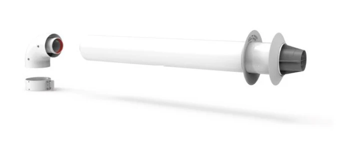 Adaptador Bifluxo 80/80 p/ Caldeira com Manguito Interno