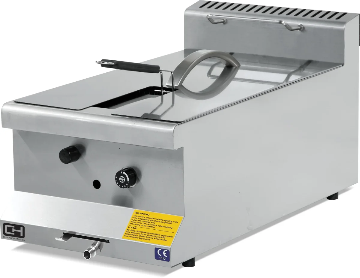 Fritadeira a Gás de Bancada 10 Litros 4,34 Kw 400x635x285h mm EMP6FE010 Linha 600 Estambul