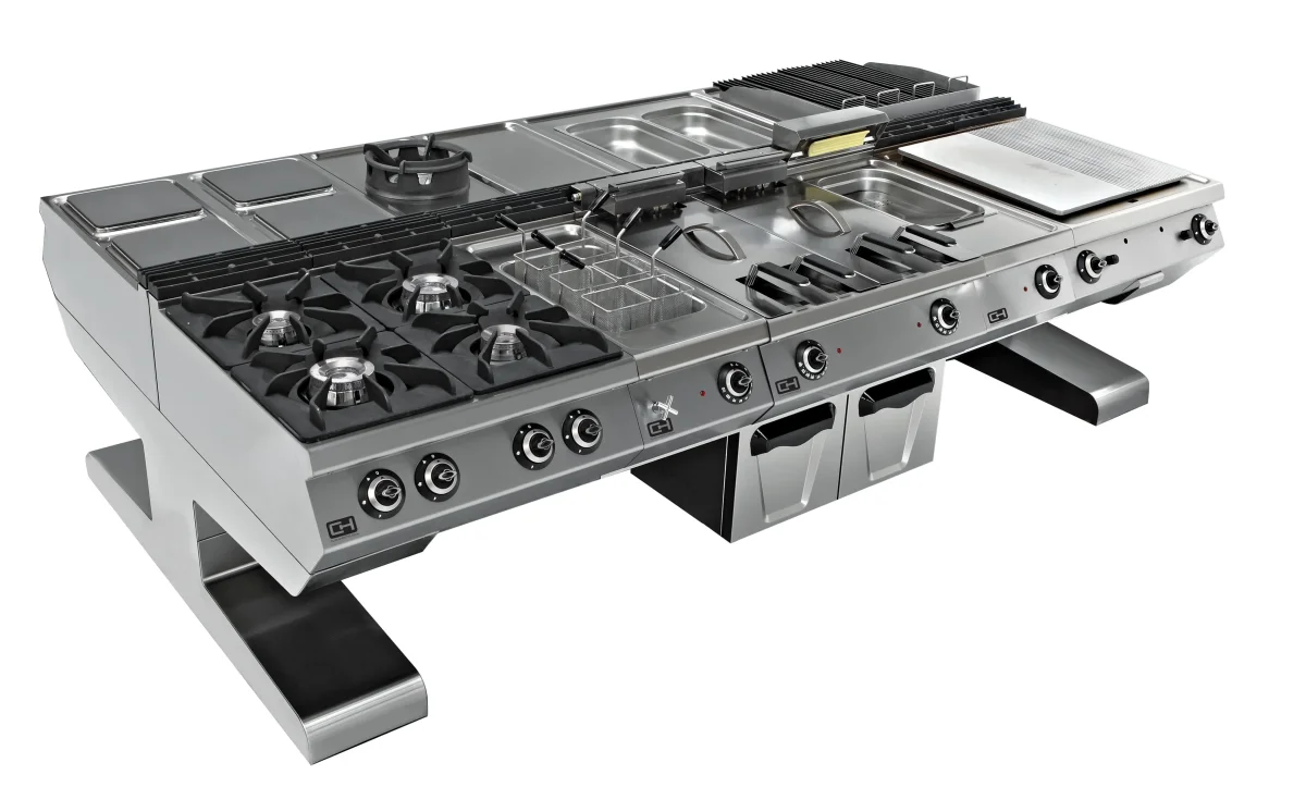 Suporte Voladizo Cozinha Central 3200x1710x550h mm EMPPLS9CTV320 Linha 900 Estambul