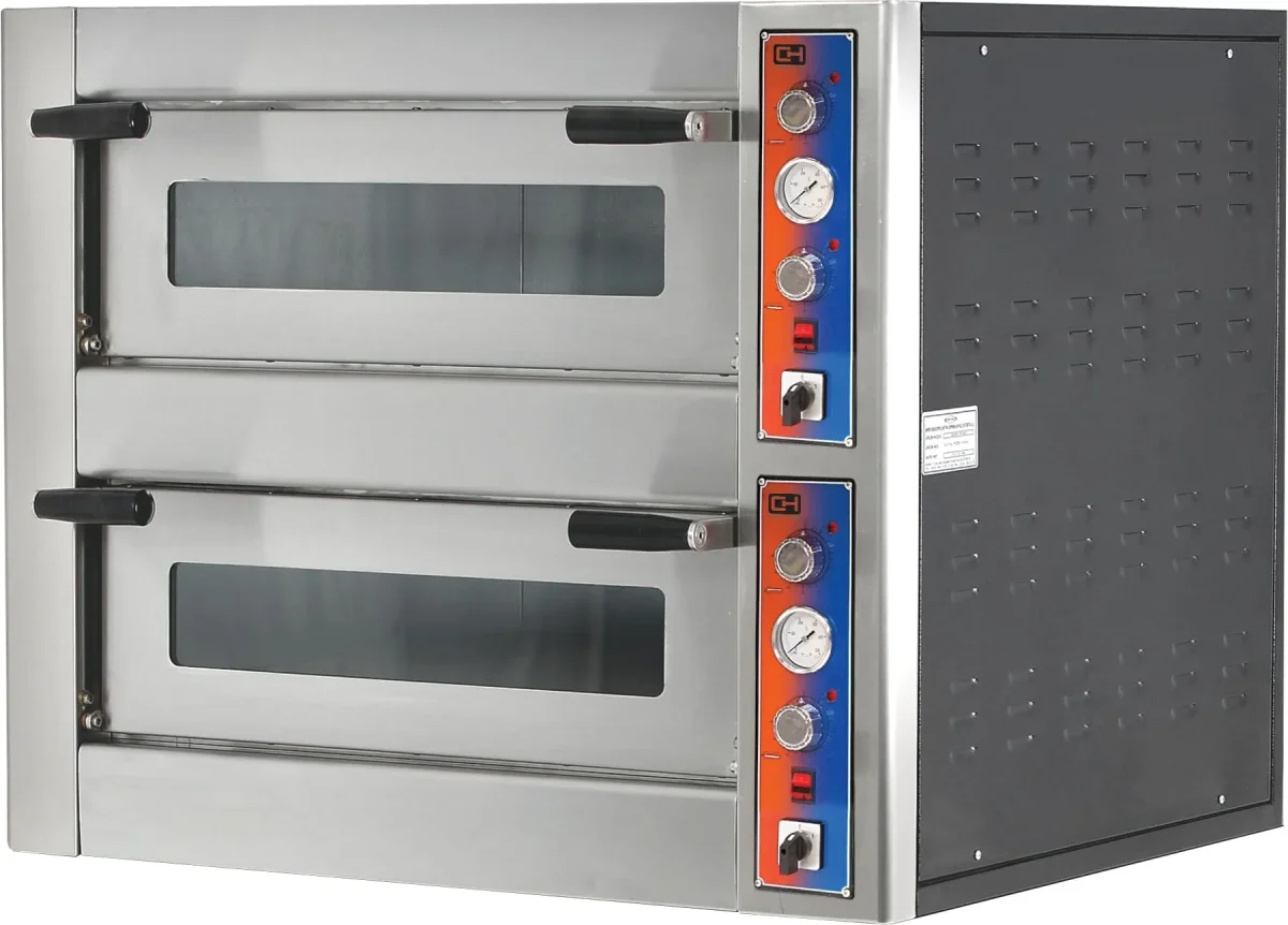 Forno Pizza Elétrico capacidade 4 +4 pizzas diâmetro 25 cm EMP4
