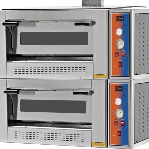 Forno de Pizza a Gás capacidade 4 + 4 pizzas diâmetro 30 cm EMP4+4G