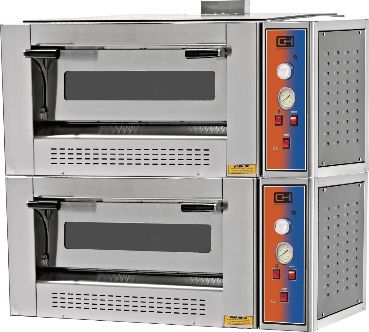 Forno de Pizza a Gás capacidade 9 + 9 pizzas diâmetro 30 cm EMP9+9G