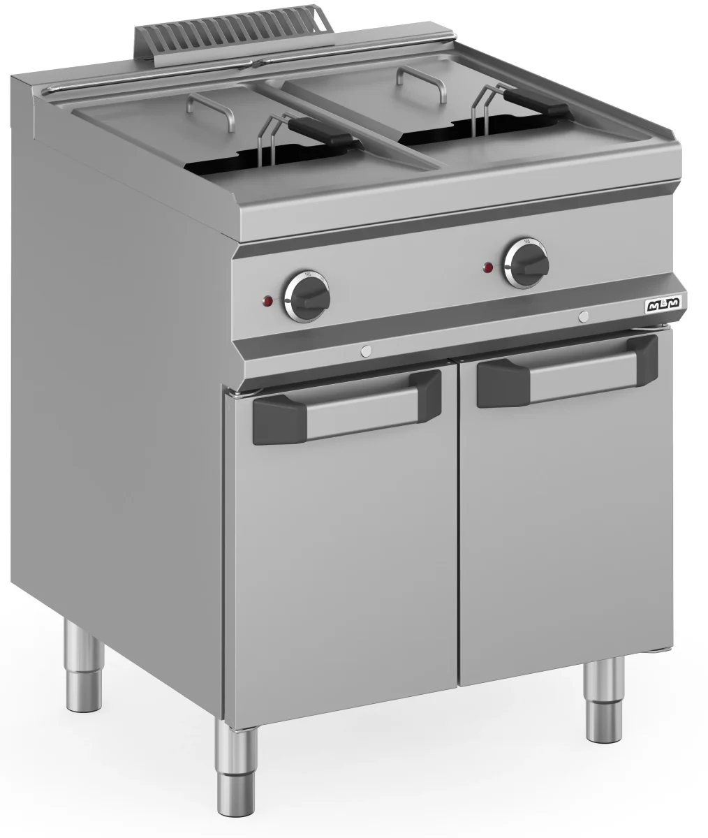 Fritadeira Eléctrica 2 Cubas 13+13 Litros 18 kW MFRE77A Magistra Plus 700