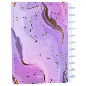 Caderno Gran Lilás Disko Grande G Capa Dura Disco Reposicionável
