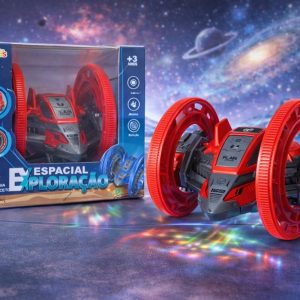 Carrinho Espacial Exploração Brinquedo Luz Música Rotação 360° Radical