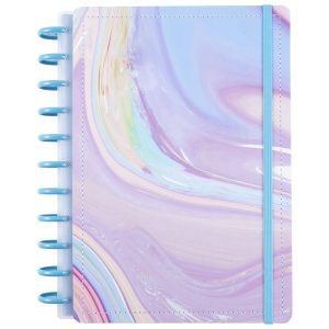 Caderno Algodão Doce Médio M Disco Reposicionável Capa Dura Disko