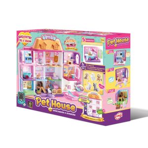Casa Pet House Maleta Portátil 3D Acessórios Brinquedo Infantil