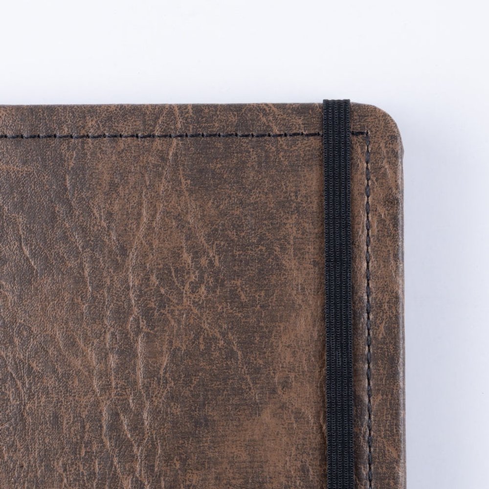 Caderno Couro Brown Disco Reposicionável Médio M Capa Dura - Image 5